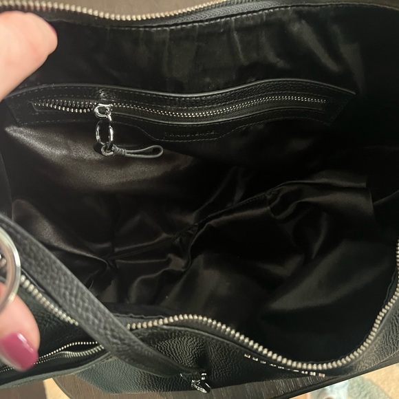 TRANSIENCE Black Pebble Leather Hammock Bag - Picture 6 of 15